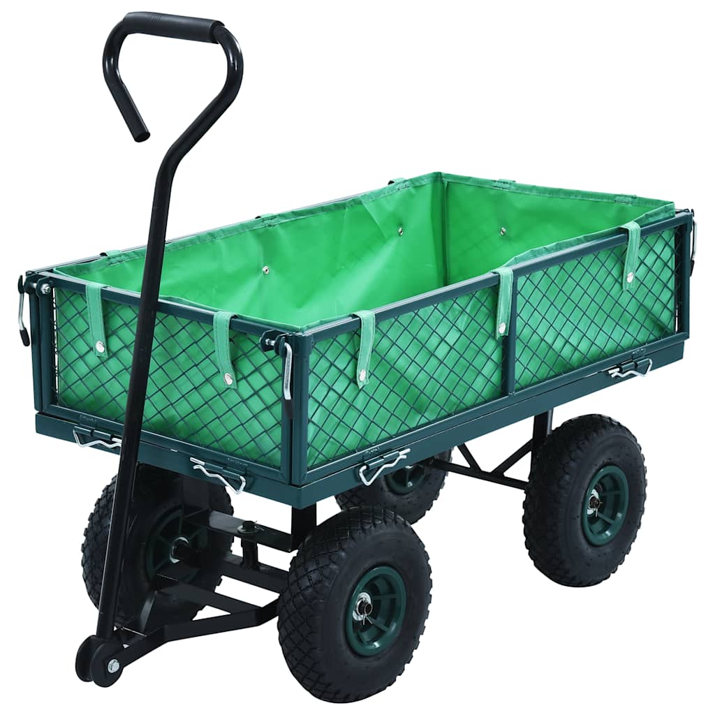vidaXL Ogrodowy wózek ręczny, zielony, 250 kg