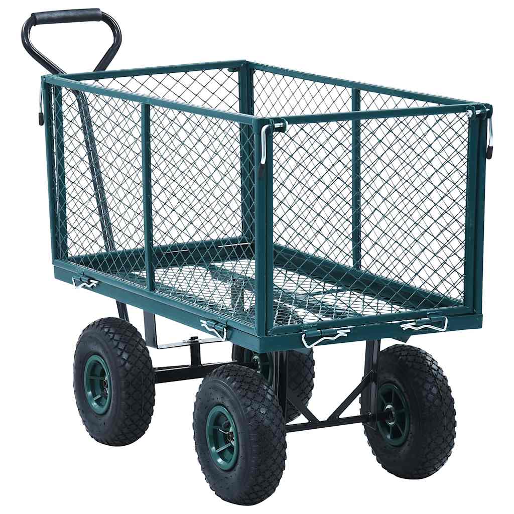 vidaXL Ogrodowy wózek ręczny, zielony, 350 kg