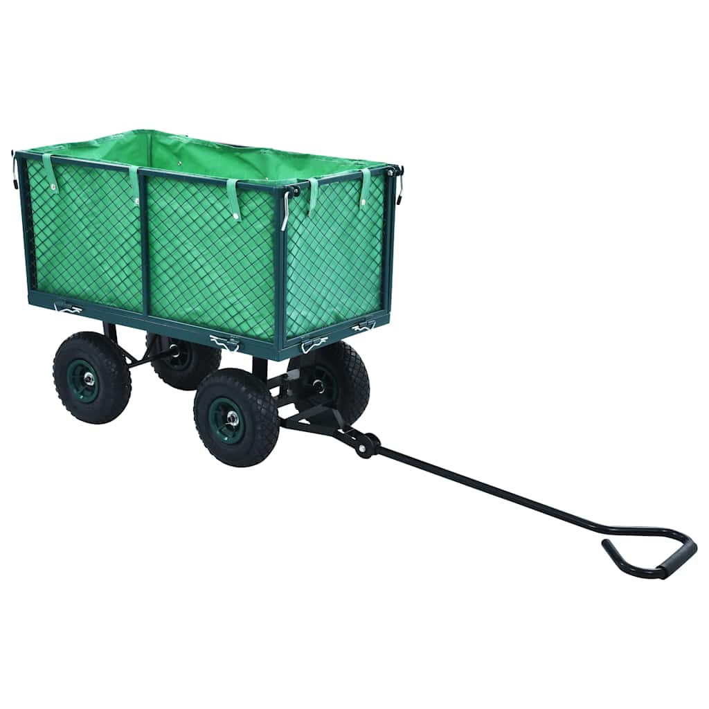 vidaXL Ogrodowy wózek ręczny, zielony, 350 kg