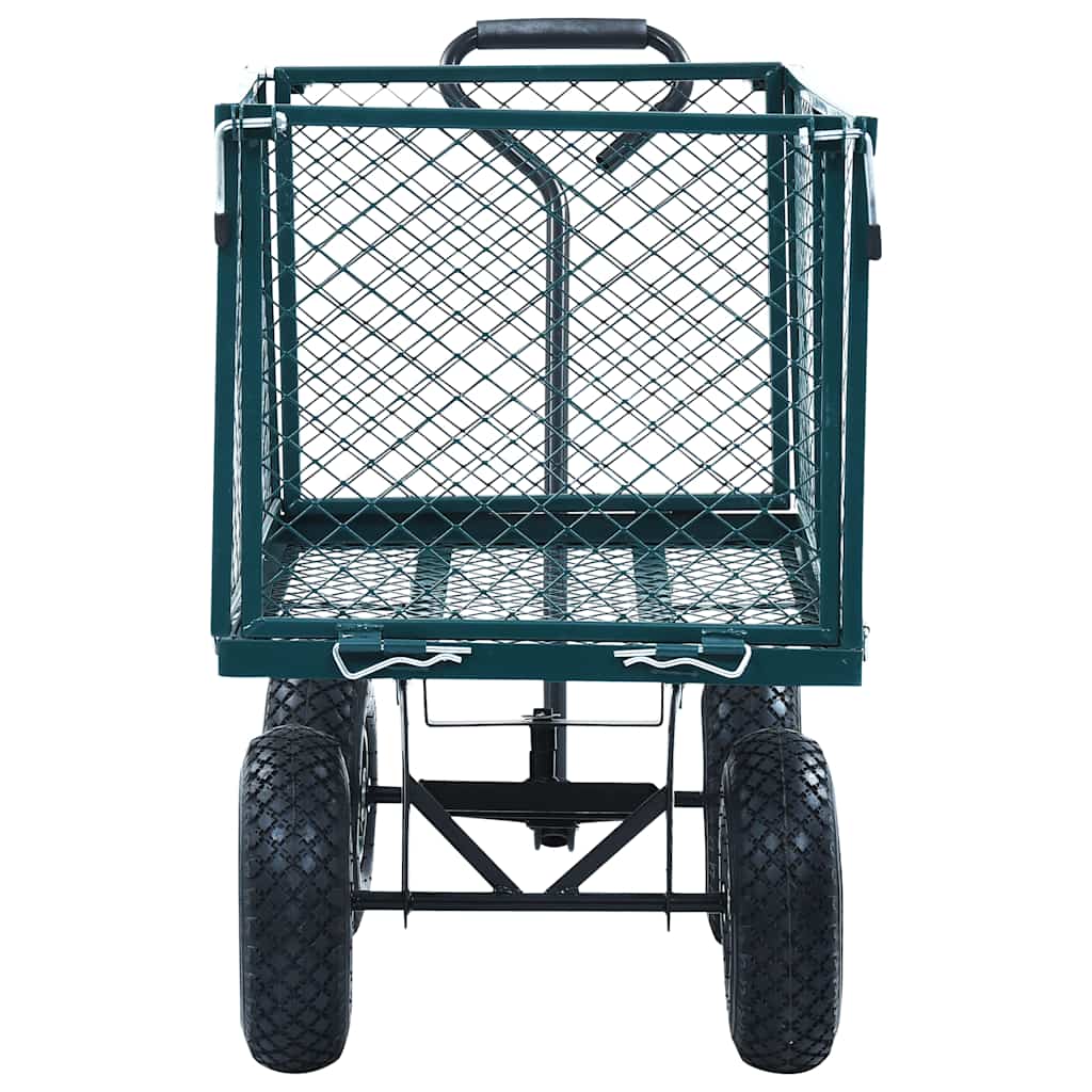 vidaXL Ogrodowy wózek ręczny, zielony, 350 kg