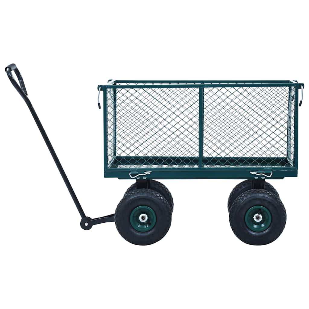 vidaXL Ogrodowy wózek ręczny, zielony, 350 kg