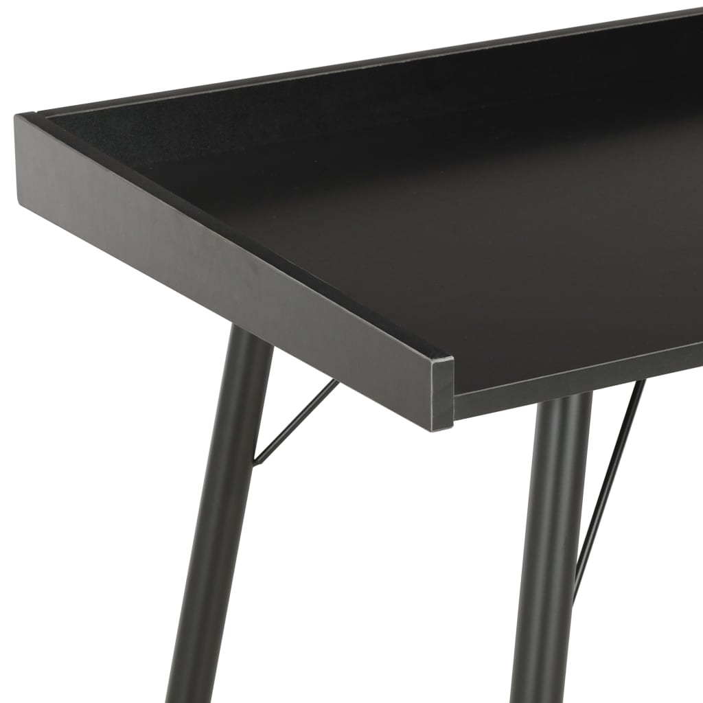 vidaXL Biurko, czarne, 90 x 50 x 79 cm
