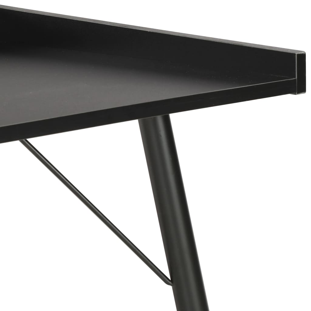 vidaXL Biurko, czarne, 90 x 50 x 79 cm