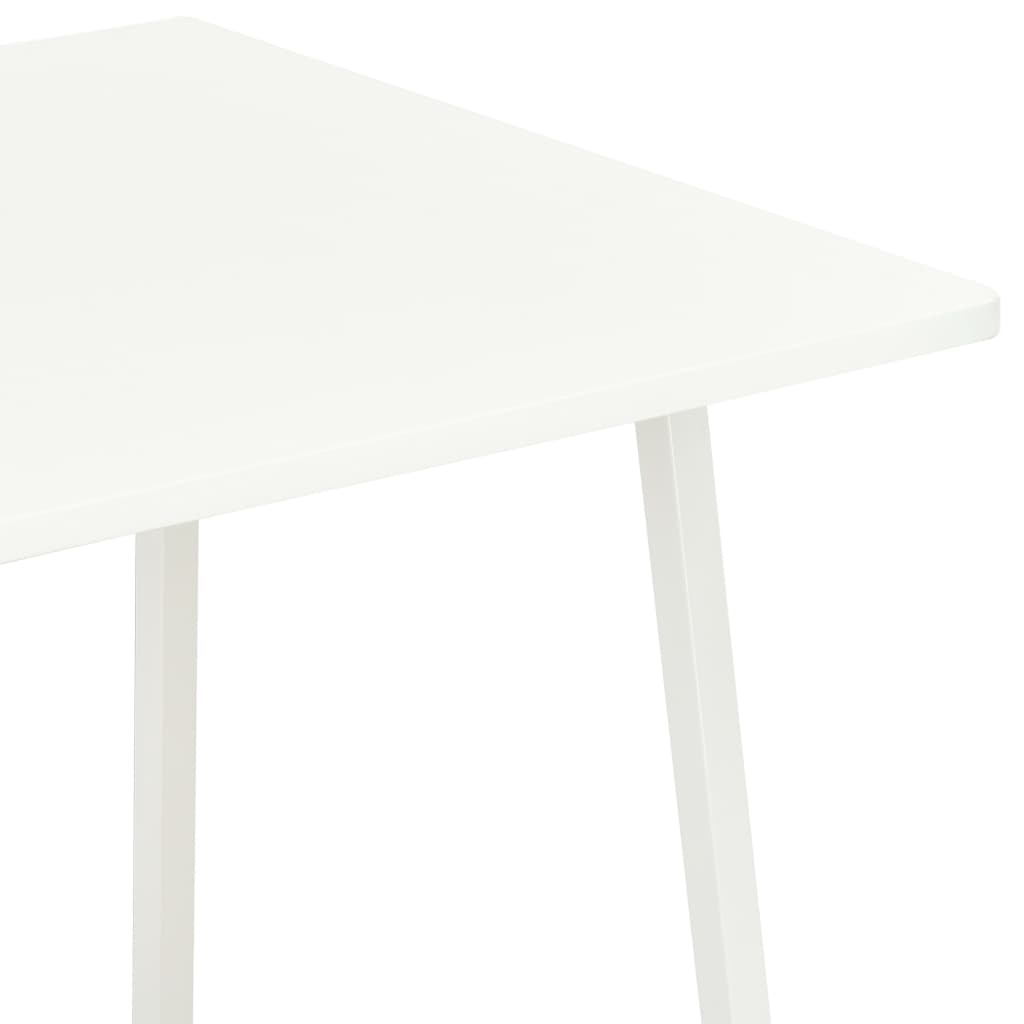 vidaXL Biurko z regałem, białe, 102x50x117 cm