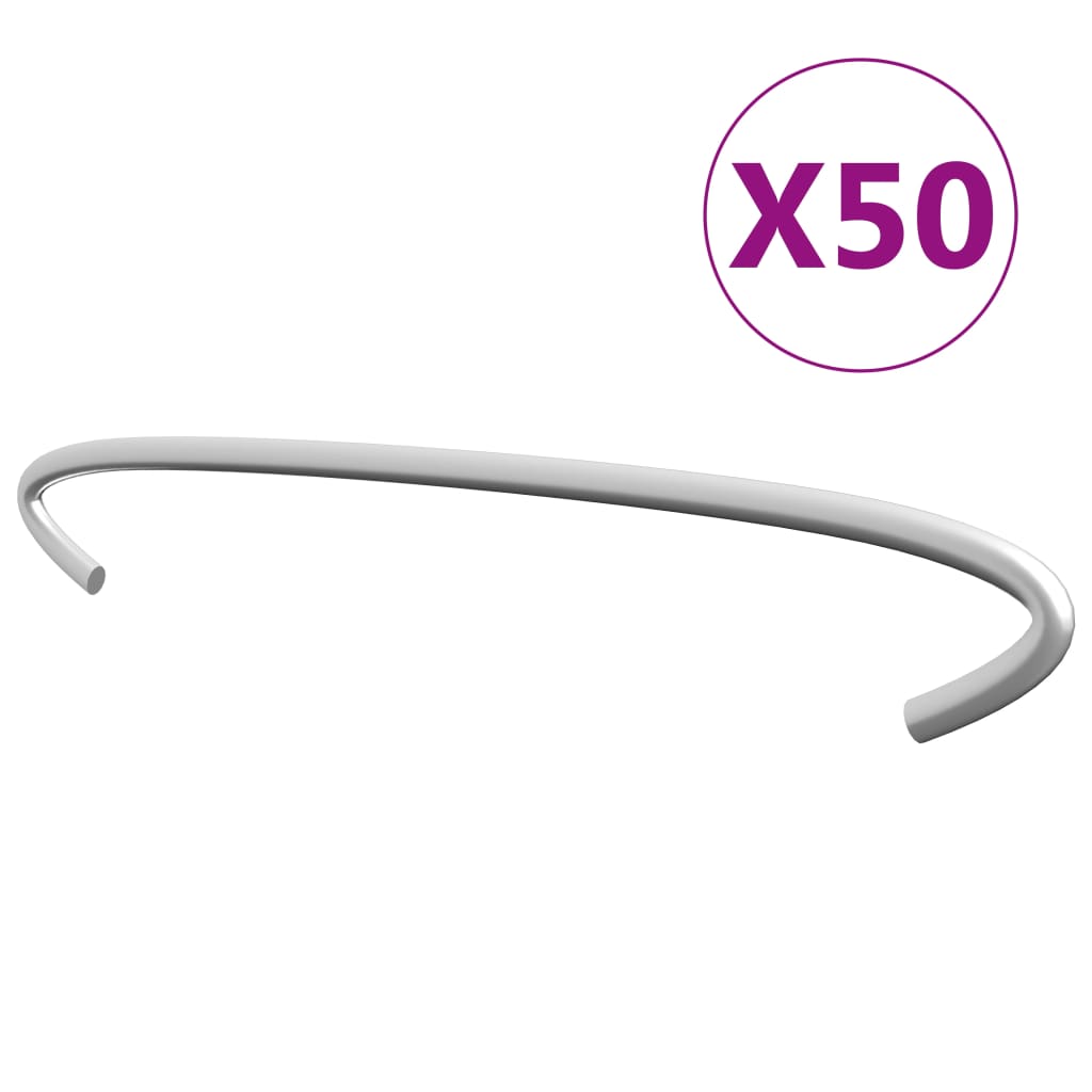 vidaXL Haki do gabionów, 50 szt., galwanizowana stal, 20 cm