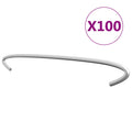 vidaXL Haki do gabionów, 100 szt., galwanizowana stal, 40 cm