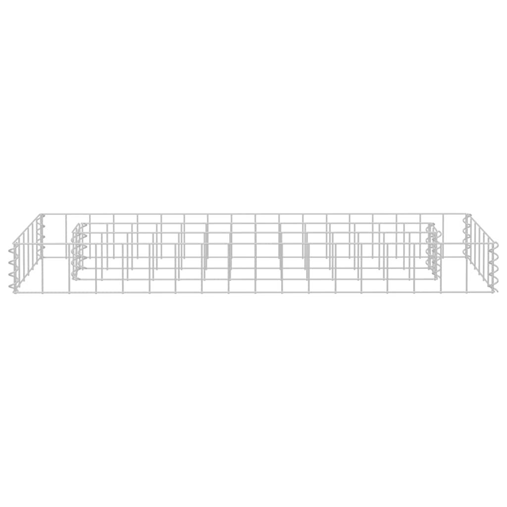 vidaXL Podwyższona donica gabionowa, galwanizowana stal, 90x30x10 cm