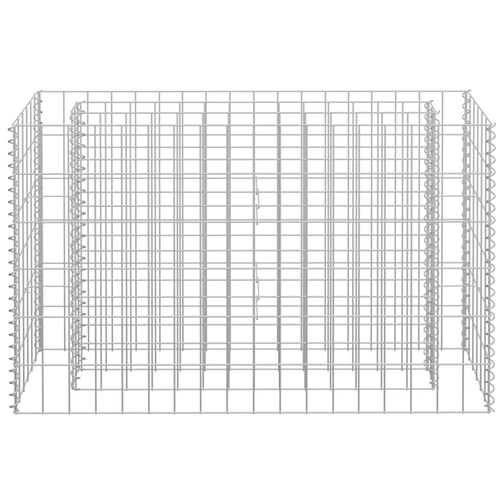 vidaXL Podwyższona donica gabionowa, galwanizowana stal, 90x30x60 cm