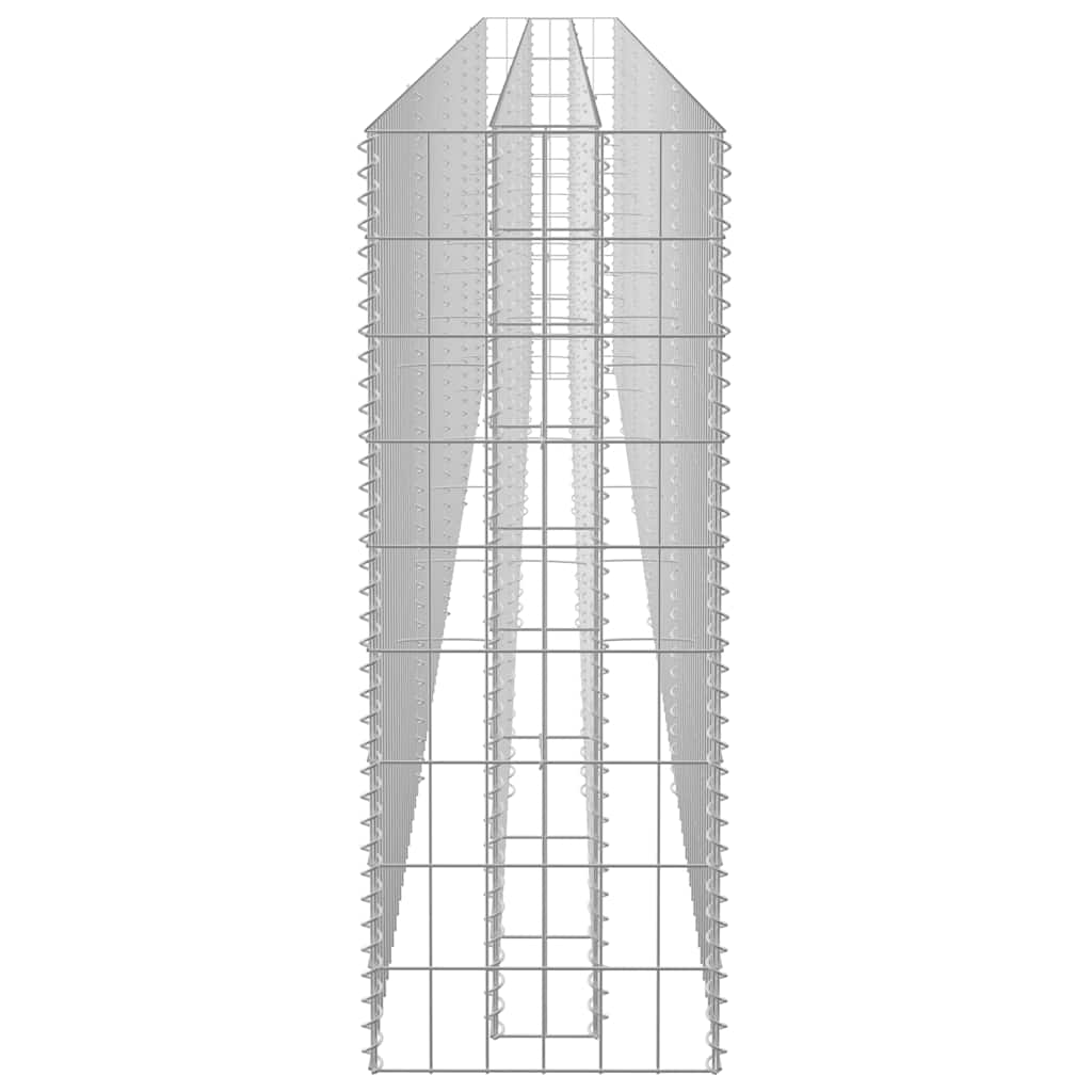 vidaXL Podwyższona donica gabionowa, galwanizowana stal, 450x30x90 cm