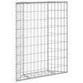 vidaXL Podniesiona rabata gabionowa, trapezowa, stal, 80x20x100 cm