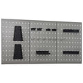 vidaXL Ścienne płyty perforowane, 3 szt., 40x58 cm, stal