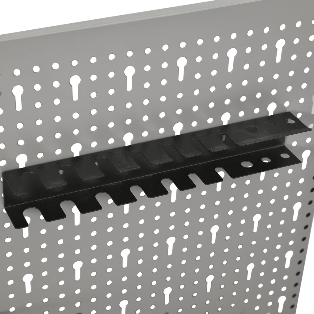 vidaXL Ścienne płyty perforowane, 4 szt., 40x58 cm, stal