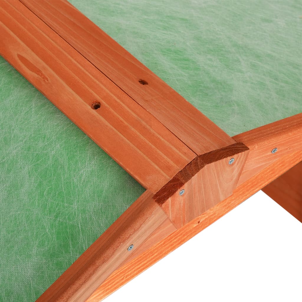 vidaXL Garaż dla kosiarki robotycznej, 72x87x50, lite drewno jodłowe