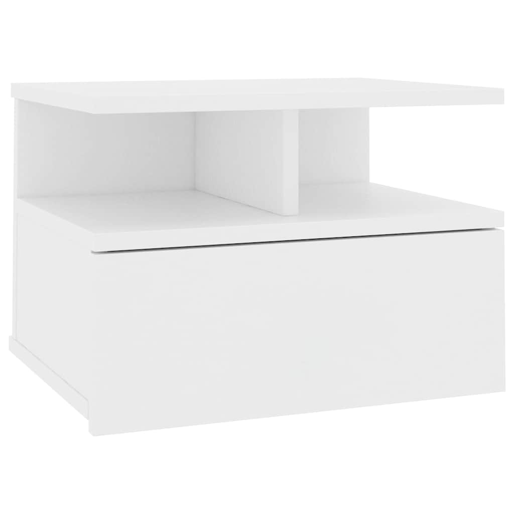 vidaXL Wisząca szafka nocna, biała 40x31x27 cm materiał drewnopochodny