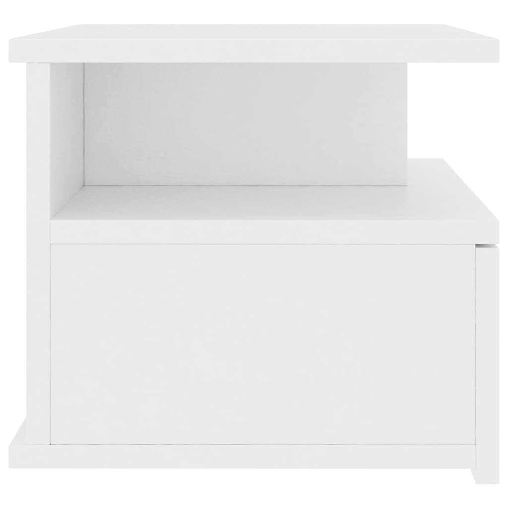 vidaXL Wisząca szafka nocna, biała 40x31x27 cm materiał drewnopochodny