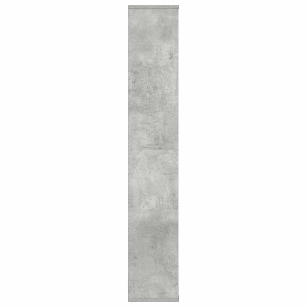 vidaXL Przegroda/regał na książki, betonowa szarość, 100x24x140 cm