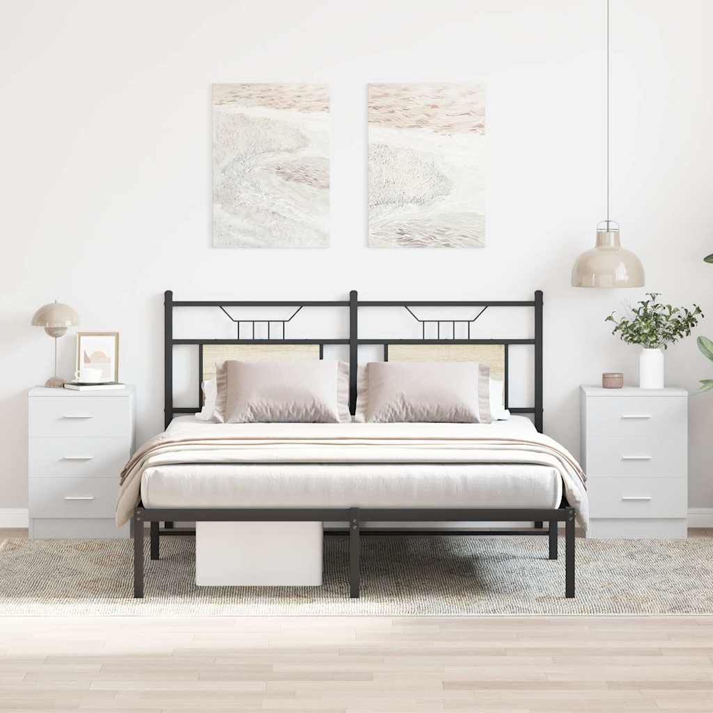 vidaXL Szafki nocne, 2 szt., białe 38x35x56 cm materiał drewnopochodny