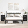 vidaXL Szafki nocne 2 szt., czarne 38x35x56 cm materiał drewnopochodny