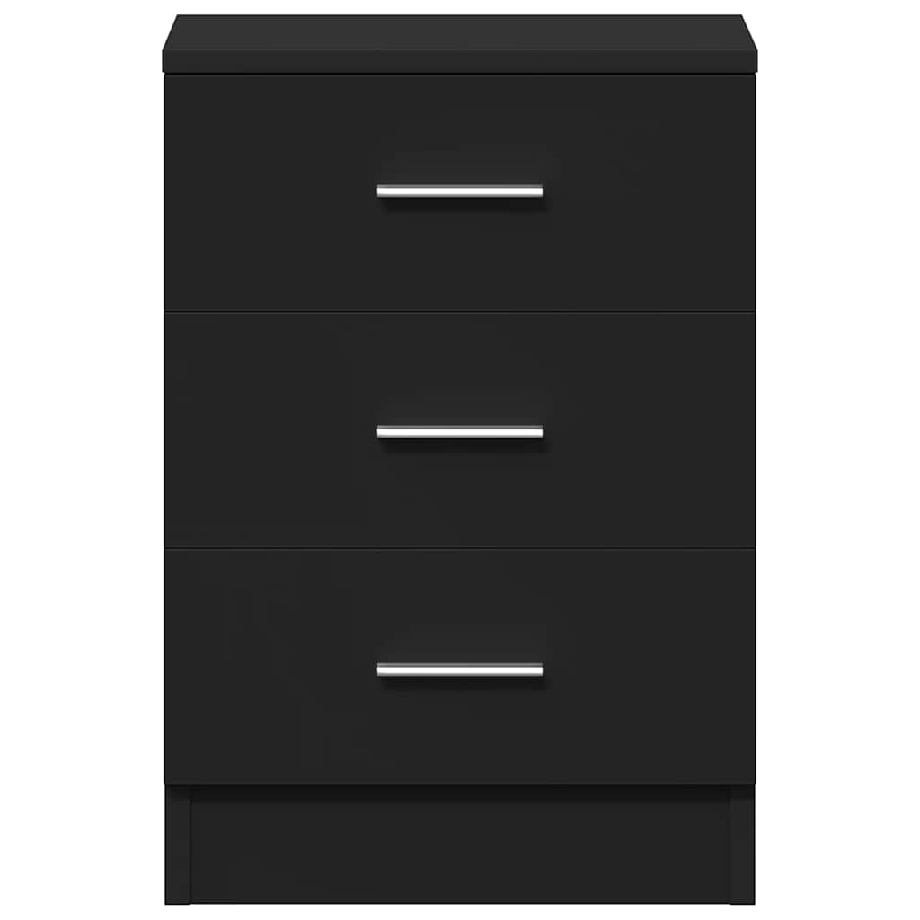 vidaXL Szafki nocne 2 szt., czarne 38x35x56 cm materiał drewnopochodny