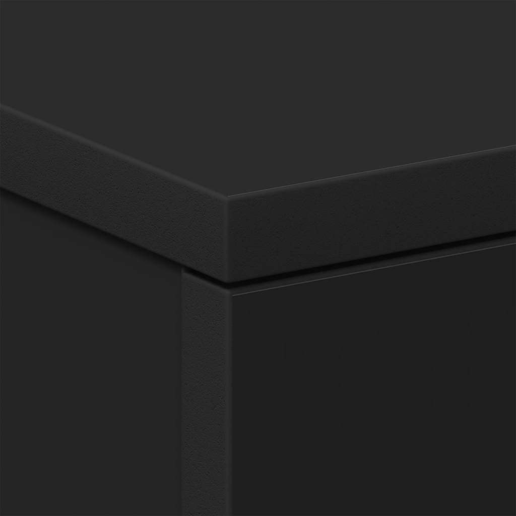 vidaXL Szafki nocne 2 szt., czarne 38x35x56 cm materiał drewnopochodny