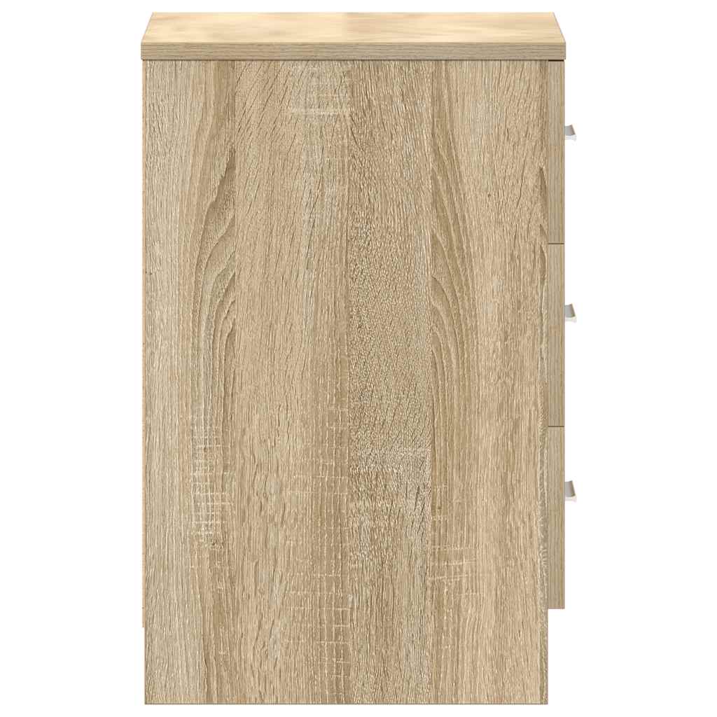 vidaXL Szafka nocna, dąb sonoma, 38x35x56 cm, materiał drewnopochodny