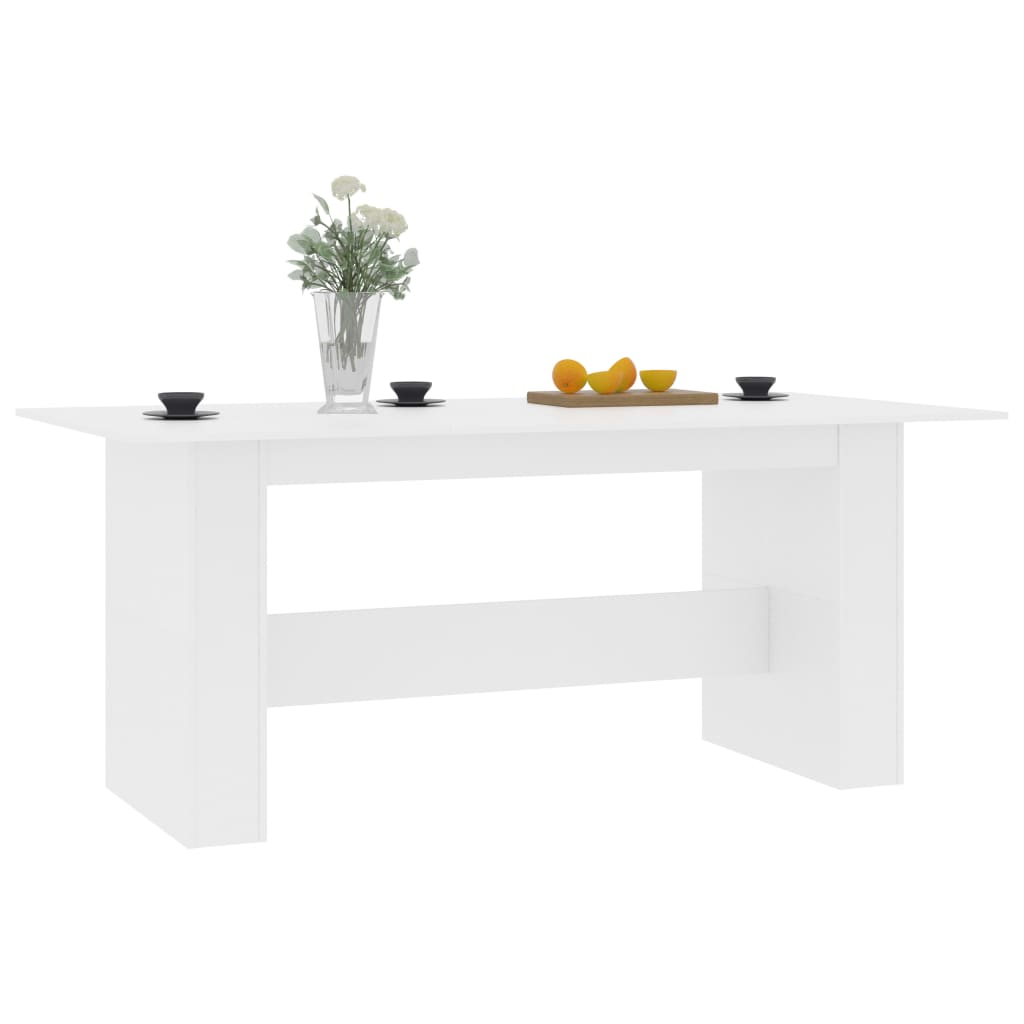 vidaXL Stół jadalniany, biały, 180x90x76 cm, materiał drewnopochodny