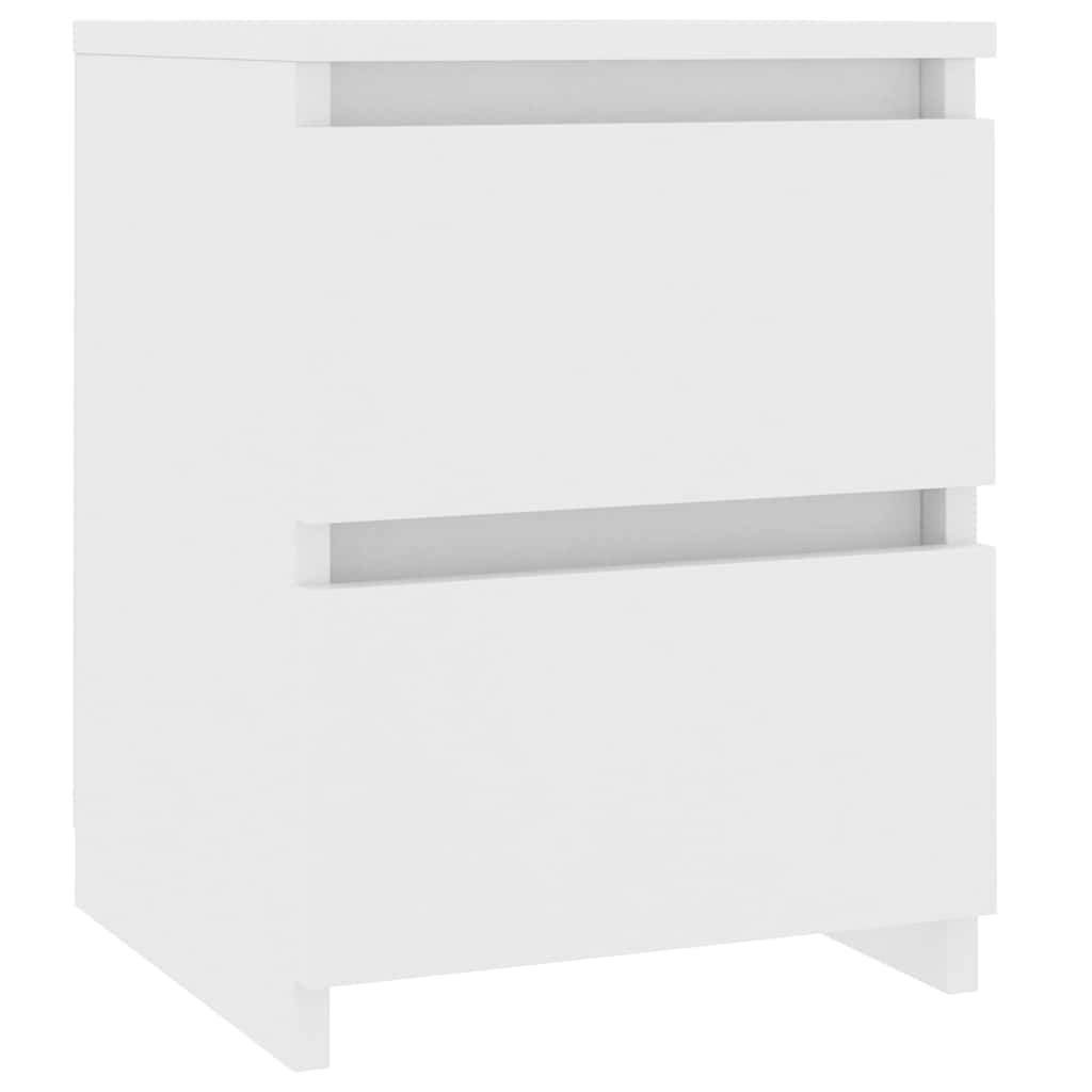 vidaXL Szafki nocne, 2 szt., białe 30x30x40 cm materiał drewnopochodny