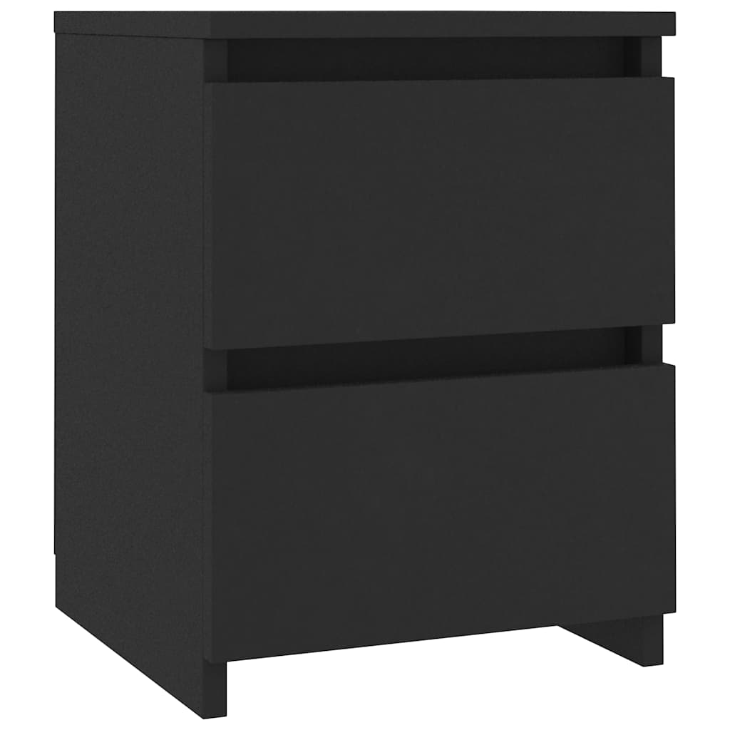 vidaXL Szafki nocne 2 szt., czarne 30x30x40 cm materiał drewnopochodny