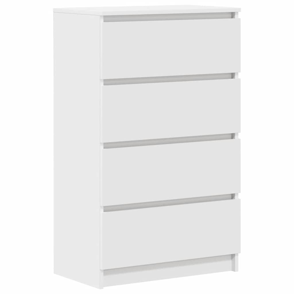 vidaXL Komoda, biała, 60x35x98,5 cm, materiał drewnopochodny