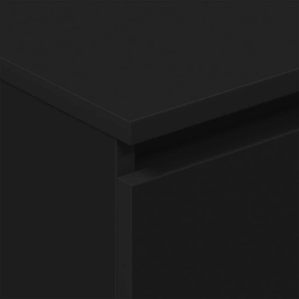 vidaXL Komoda, czarna, 60x35x98,5 cm, materiał drewnopochodny