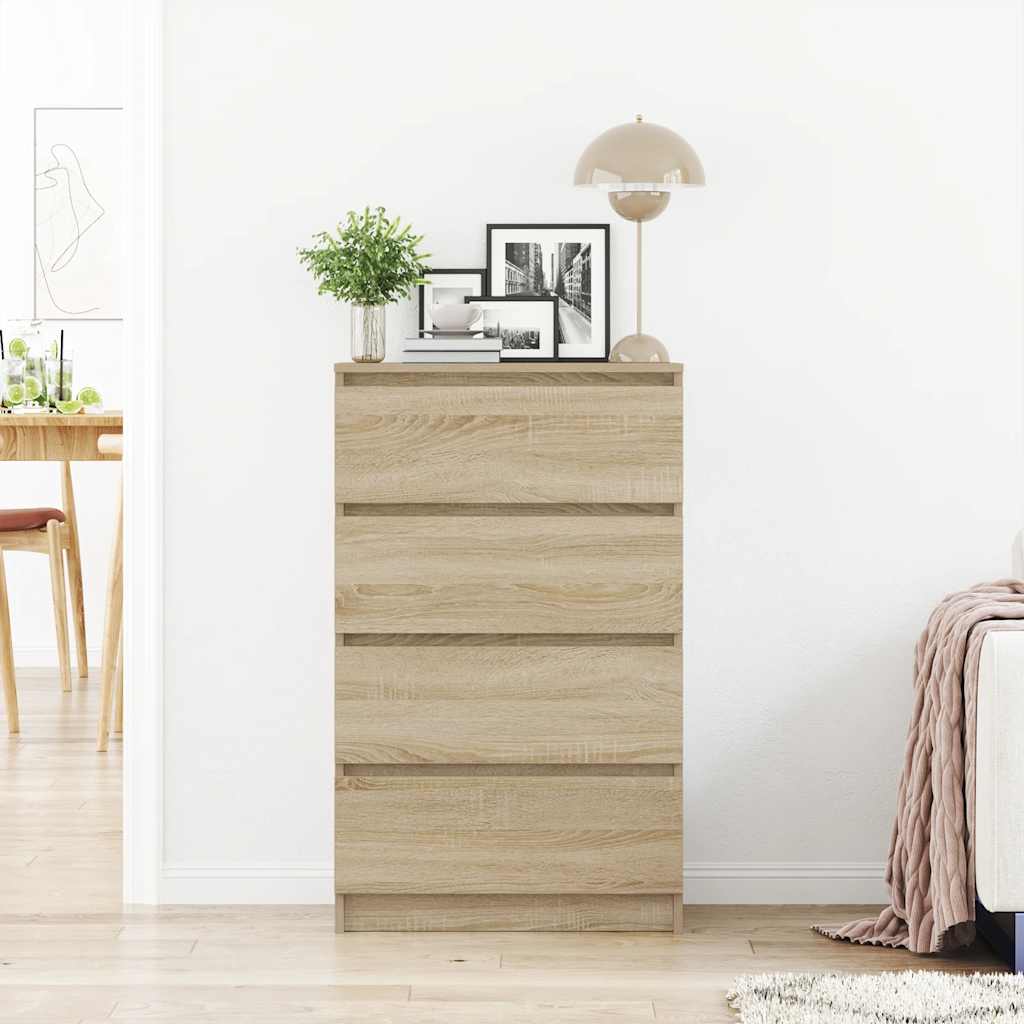 vidaXL Komoda, dąb sonoma, 60x35x98,5 cm, materiał drewnopochodny