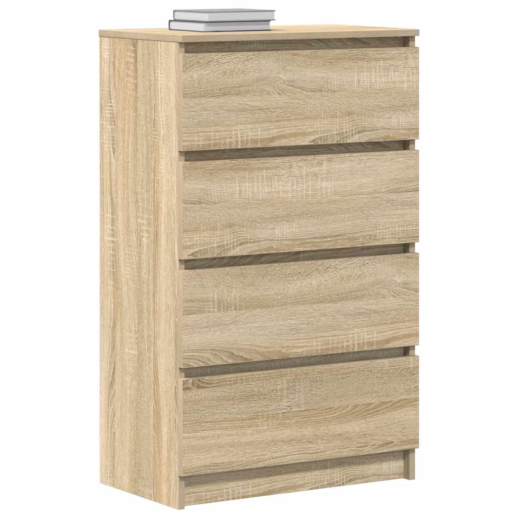 vidaXL Komoda, dąb sonoma, 60x35x98,5 cm, materiał drewnopochodny