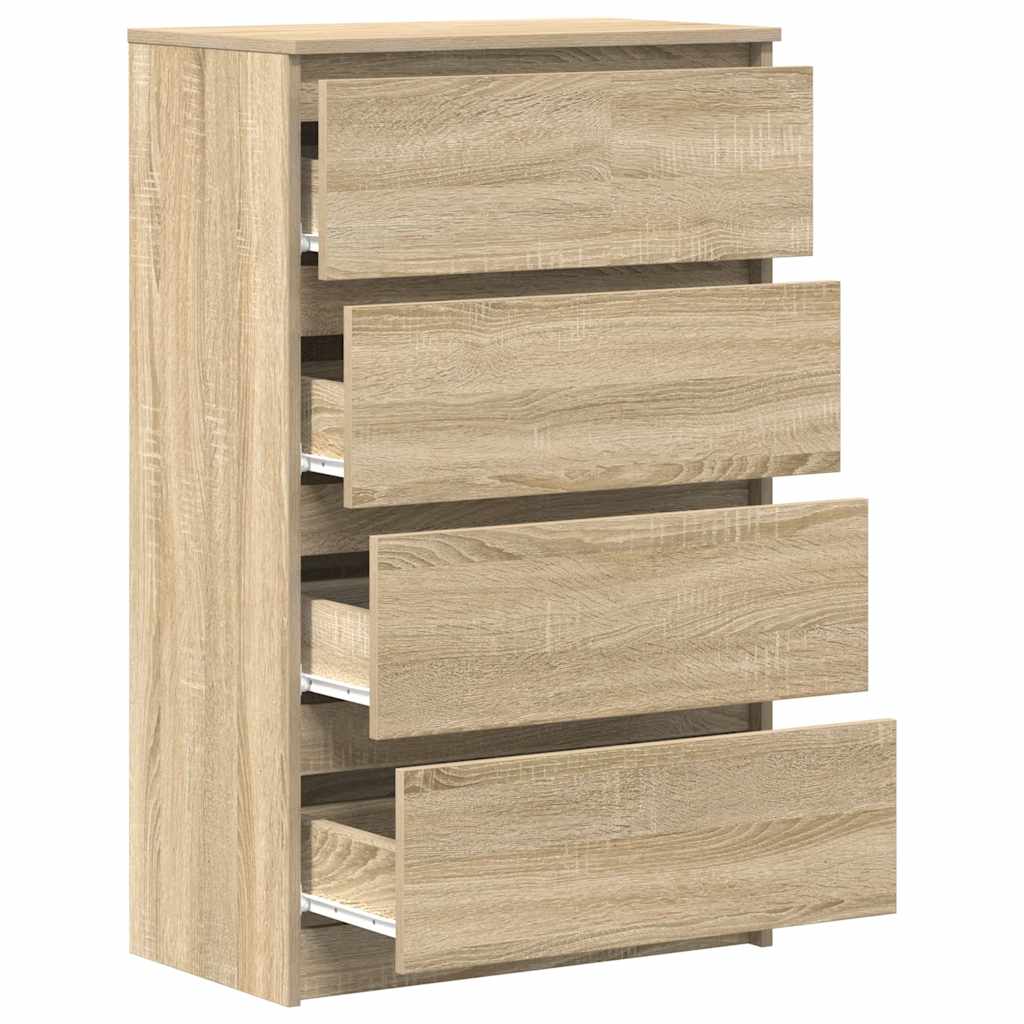 vidaXL Komoda, dąb sonoma, 60x35x98,5 cm, materiał drewnopochodny