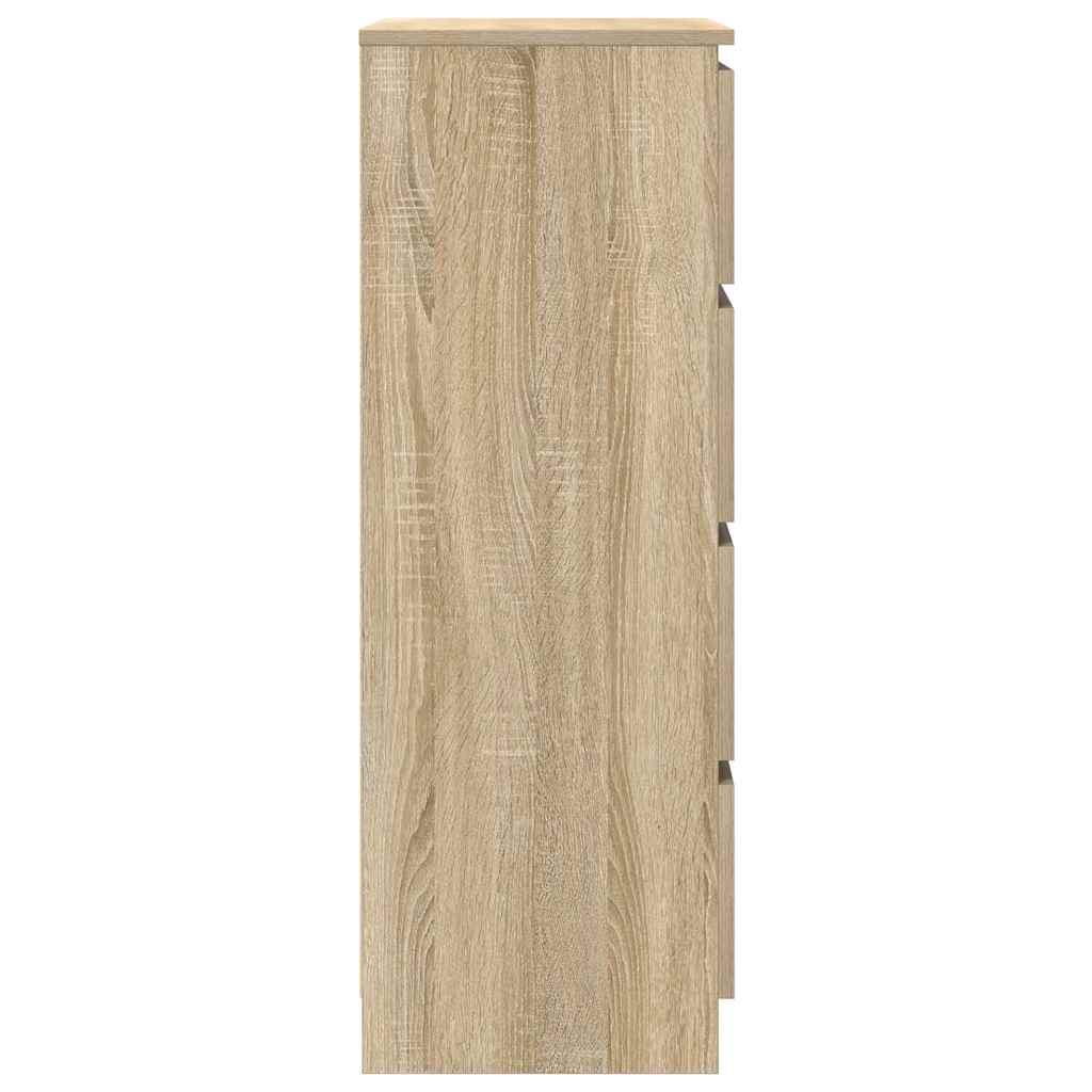 vidaXL Komoda, dąb sonoma, 60x35x98,5 cm, materiał drewnopochodny