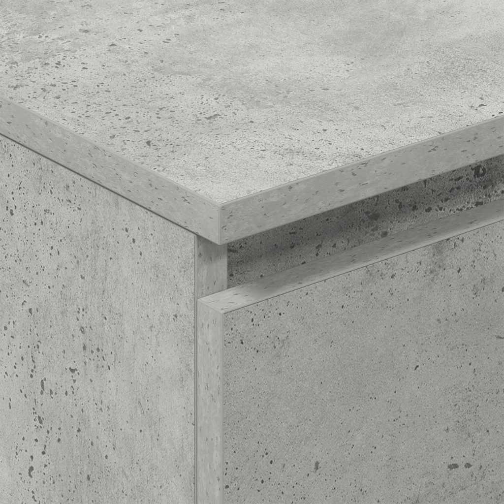 vidaXL Komoda, szarość betonu, 60x35x98,5 cm, materiał drewnopochodny
