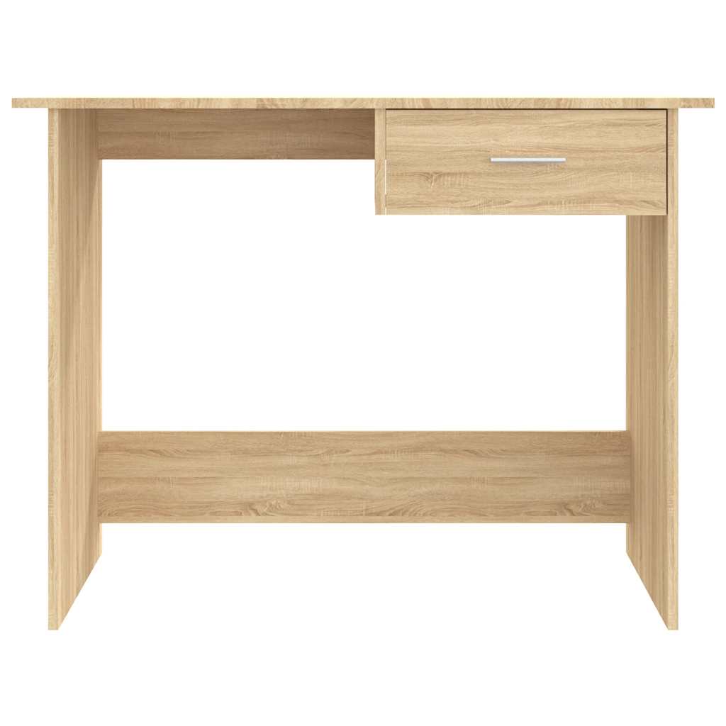 vidaXL Biurko, dąb sonoma, 100x50x76 cm, materiał drewnopochodny