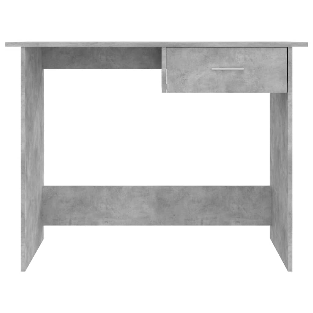 vidaXL Biurko, szarość betonu, 100x50x76 cm, materiał drewnopochodny