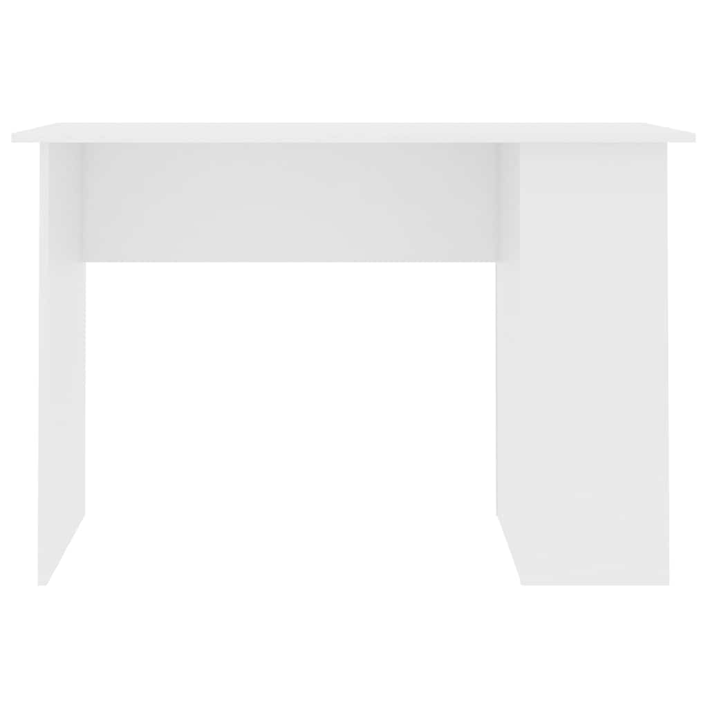 vidaXL Biurko, białe, 110x60x73 cm, materiał drewnopochodny