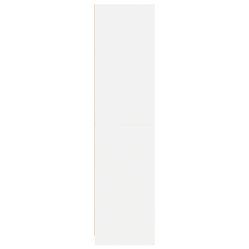 vidaXL Szafa z szufladami, biała 50x50x200 cm, materiał drewnopochodny