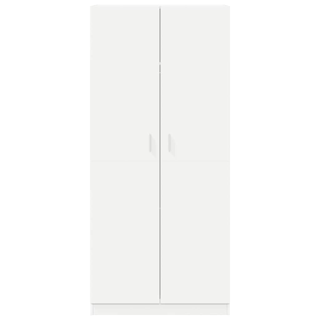 vidaXL Szafa, biała, 90x52x200 cm, materiał drewnopochodny