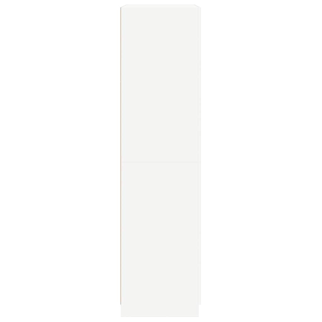 vidaXL Szafa, biała, 90x52x200 cm, materiał drewnopochodny