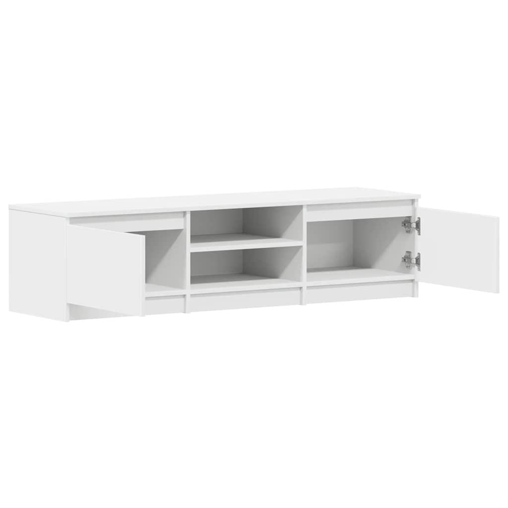 vidaXL Szafka pod TV, biała, 140x40x35,5 cm, materiał drewnopochodny