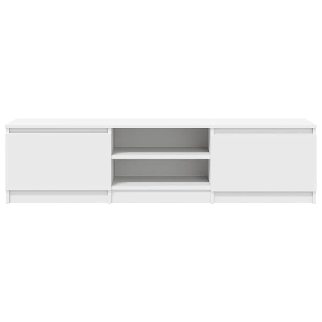 vidaXL Szafka pod TV, biała, 140x40x35,5 cm, materiał drewnopochodny