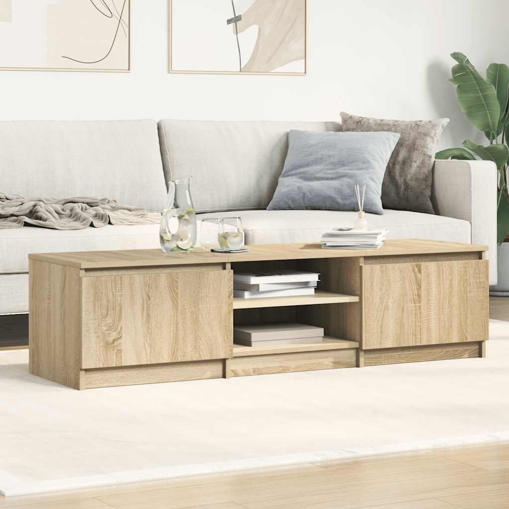 vidaXL Szafka pod TV, dąb sonoma, 140x40x35,5 cm