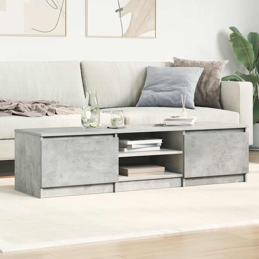vidaXL Szafka pod TV, betonowy szary, 140x40x35,5 cm