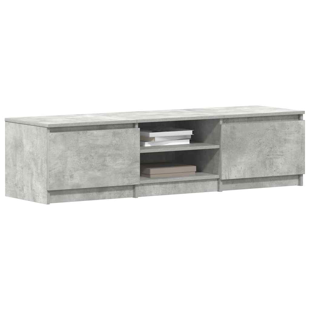 vidaXL Szafka pod TV, betonowy szary, 140x40x35,5 cm