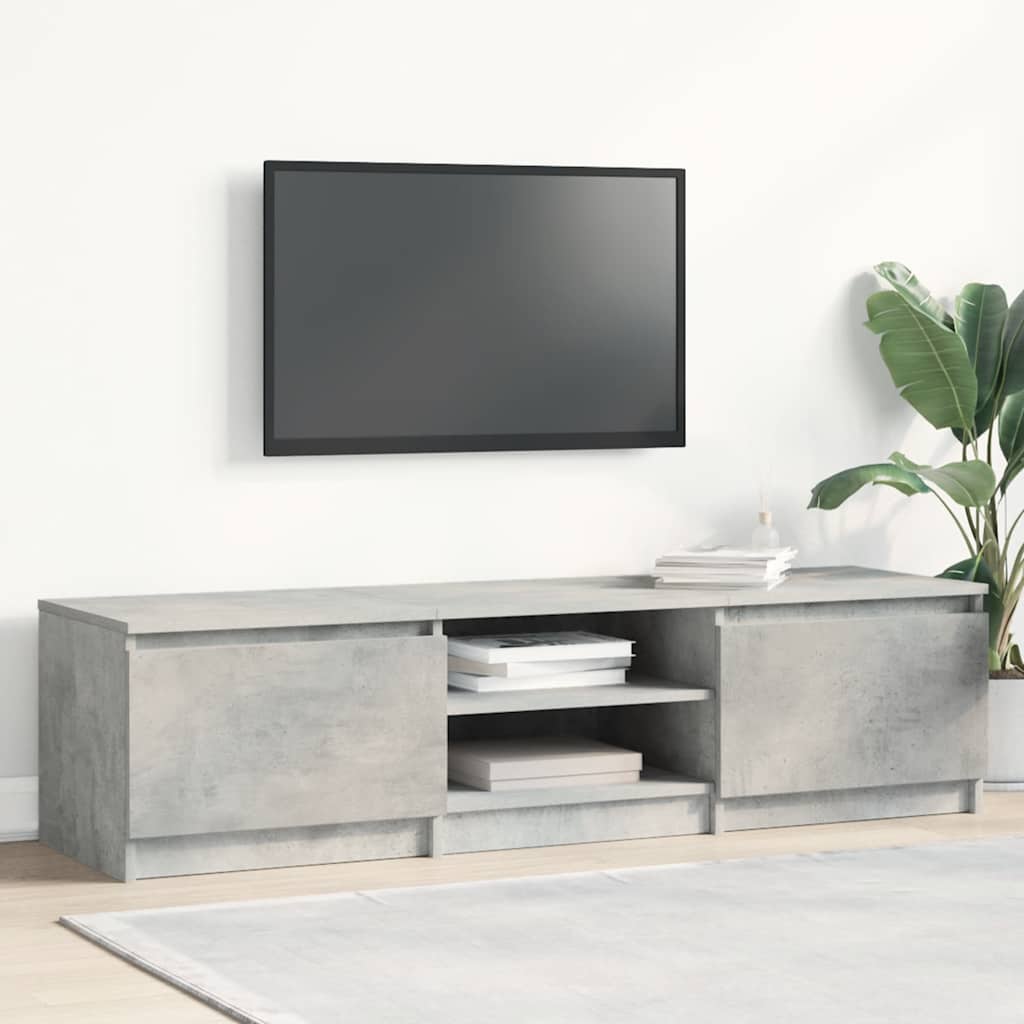 vidaXL Szafka pod TV, betonowy szary, 140x40x35,5 cm