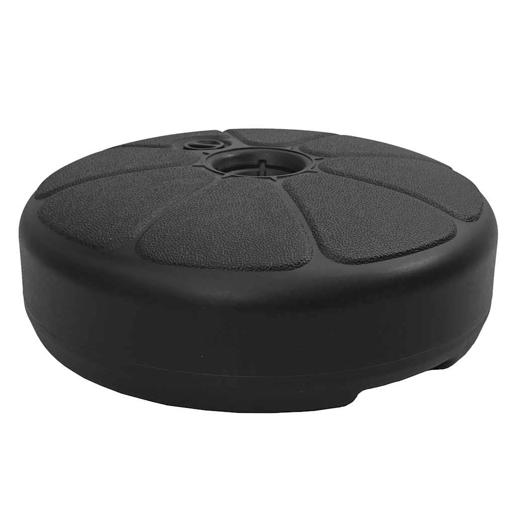 vidaXL Podstawa do parasola, wypełniana wodą/piaskiem, 15 L, czarna