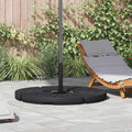 vidaXL Podstawa pod parasol w formie wachlarza, 4 elementy, czarna