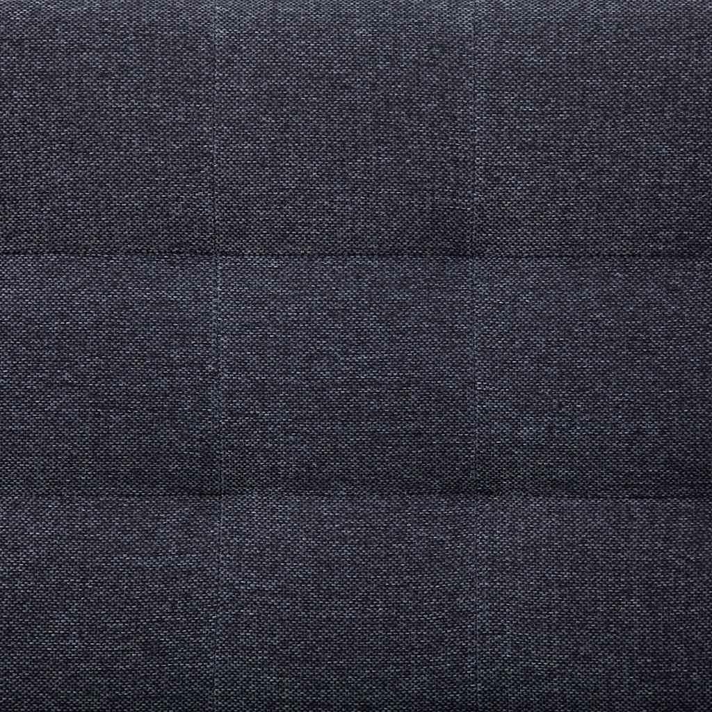vidaXL Sofa w kształcie litery L z funkcją spania Ciemnoszary poliester